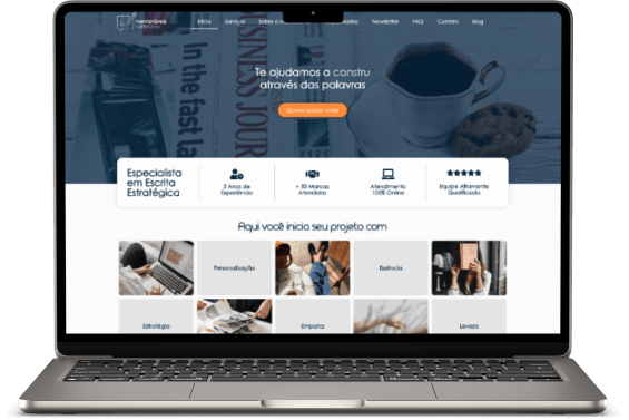 Site para agência de marketing digital