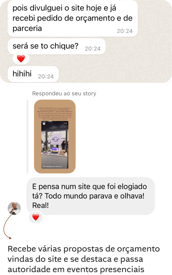 Site para palestrante