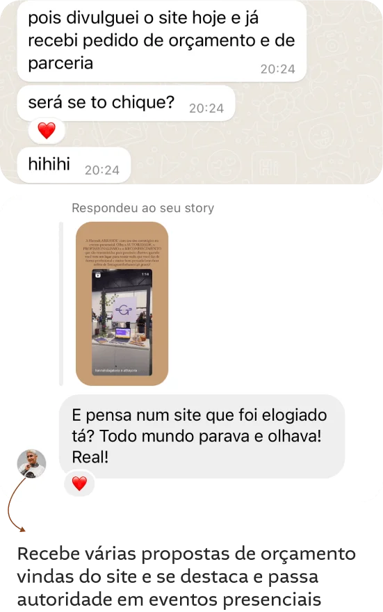 Site para palestrante