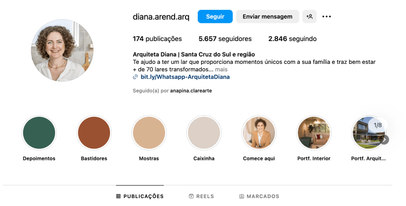 O que colocar na bio do Instagram de arquitetura?